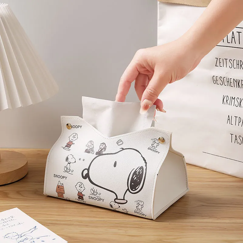 Light Luxury INS Style Tissue Box Cover – Modern PU Leather Square Napkin Holder for Car, Office & Home, Decorative Desk Organizer & Tabletop Decor
